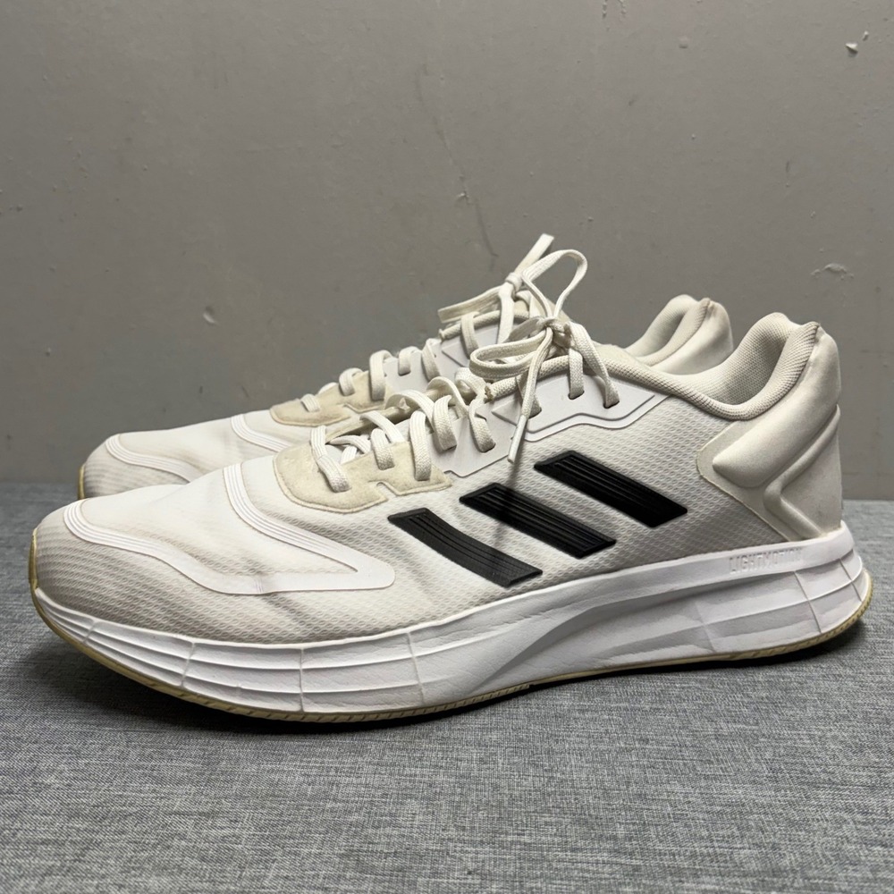 Adidas Duramo 10 Running Shoes Mens 13 White GW8348 Lightmotion Athletic Sneaker